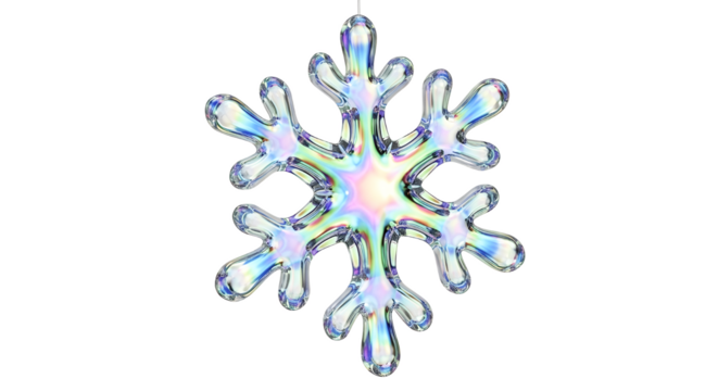 Transparent Snow Flake