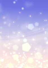 五角形キラキラ 縦背景 パープルグラデ 背景素材 夕暮れ 輝き きらめき