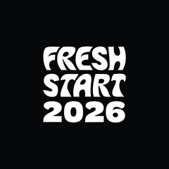 Vector art of happy new year 2026 typography design