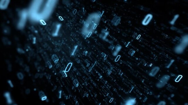 Binary Code Universe: The digital cosmos unfolds with a mesmerizing dance of binary digits, representing the underlying structure of a digital world. A visual symphony