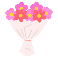 Cute Flower Bouquet Stickers