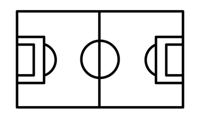 football field icon isolated on white background