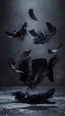 Descent of Ravens - A Dark and Ethereal Dance of Feathers.