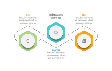 Vector infographic business template colorful design