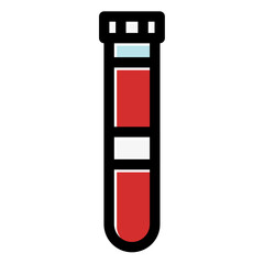 blood test tube sample icon