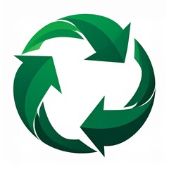 Obraz premium Green Recycling Symbol Arrows.