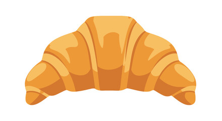 Golden yellow baked pastry good called a croissant. Suitable for bakery menus, food blogs, breakfast concepts, culinary designs, and recipe backgrounds.