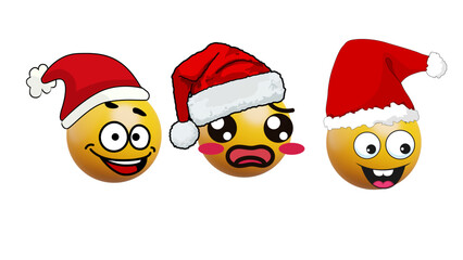 christmas balls with santa claus