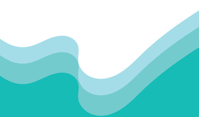 Teal Blue Wave Layers – Abstract Gradient Ocean Flow Background. abstract background with waves