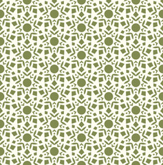 Aquatic Green Geometric Triangles Repeat Pattern Surface Design Seamless Illustration