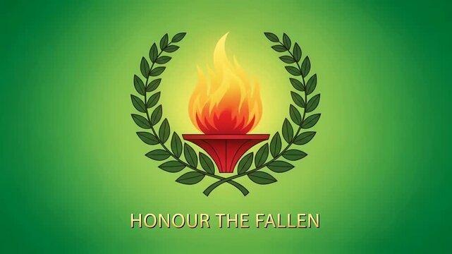 Abstract candle flame vector illustration on orange background