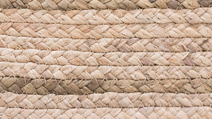 Close up rattan craft texture background.