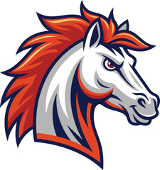 Horse head mascot, Elegant horse logo icons. Royal stallion symbol design. Equine stables sign. Equestrian brand emblems. Vector illustration.	
