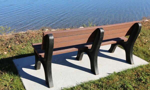 bench by the lake