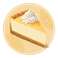cheesecake shop logo design template