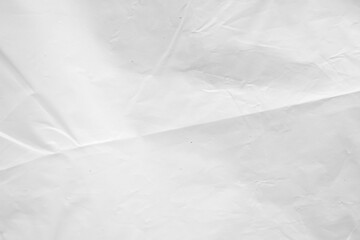 White transparent plastic bag texture background