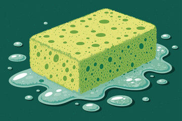 -macro-shot-of-hydroponic-sponge-texture-absorbing.eps