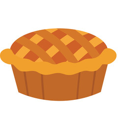 Delicious Homemade Apple Pie With Golden Brown Lattice Crust Isolated On White Background And Perfect For Autumn Celebrations