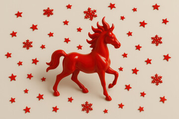 Red Horse and Stars – New Year 2026