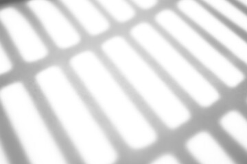 Abstract shadow drop on white wall background overlay mockup effect