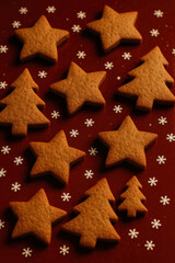 Christmas Cookies – Stars and Trees Pattern