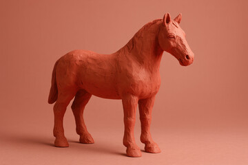 Matte Red Horse – Year of the Horse Symbol 2026