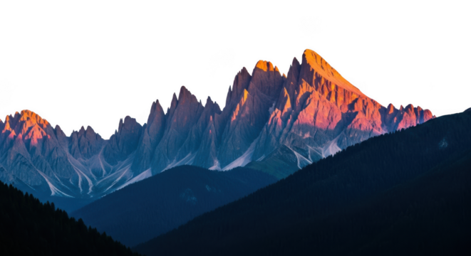 Mountain range abstract colorful light abstract landscape