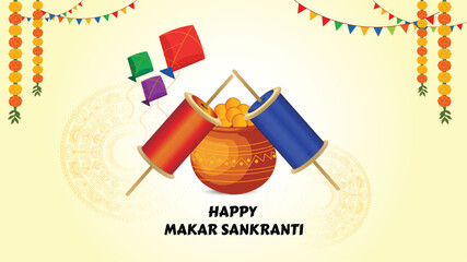 Traditional Makar Sankranti Design