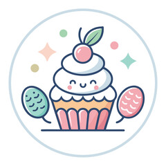 sweet bliss bakery logo with a combination of beautiful sweet bliss lettering and sweet cake topping.