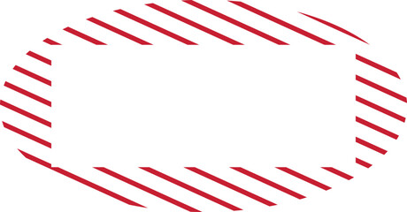 oval retro frame shape line