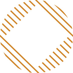 circle retro frame shape line