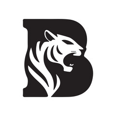 Bold Tiger Head Vector Illustration