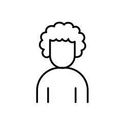 Person with curly hair - generic but often used in neurodiversity or individuality contexts