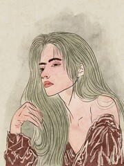 portrait of a young woman