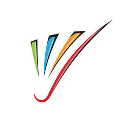shuttlecock logo icon vector concept ides design element template