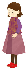 女性のイラスト