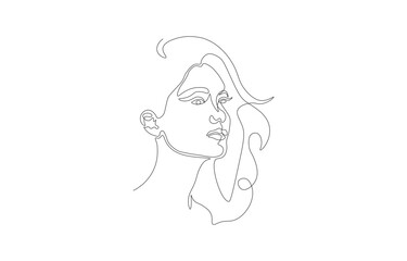 Orientation Single Line Art – Minimal One Line Vector Illustration