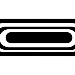 Abstract Black and White Rounded Rectangle Shapes in a Pattern, Clean Geometric Design with Smooth Edges, Modern Minimalist Art