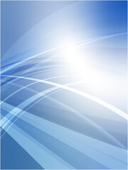 Blue Abstract Wave Light Background Illustration