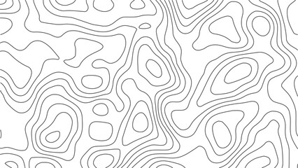 Topography map-inspired seamless vector texture with curved contour lines and subtle white grid overlays for nature and outdoor branding. Topographic map contours, White wave paper curved reliefs abst