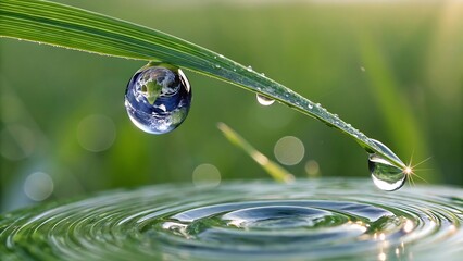 Earth in a Dewdrop: Nurturing Our Planet