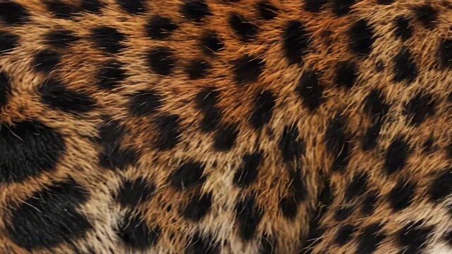 Leopard Fur Textured Background