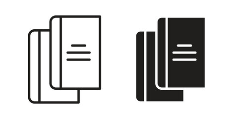 Book copy icon for mobile app, editable designs
