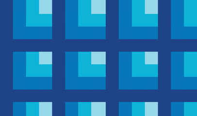 Obraz premium Blue Tile Grid – Abstract Geometric Square Layer Pattern Design. abstract blue background with squares