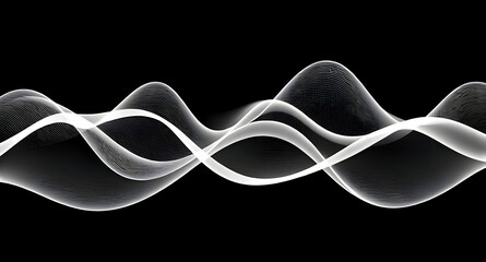 Abstract Motion Lines &mdash; Fluid Gradient Wave Design for Tech Themes
