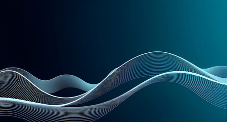 Dynamic Sound Waves &mdash; Abstract Frequency Lines Vector Background

