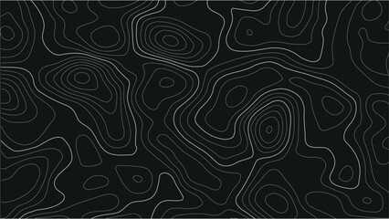 Topography map-inspired seamless vector texture with curved contour lines and subtle white grid overlays for nature and outdoor branding. Topographic map contours, White wave paper curved reliefs abst