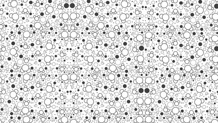 Water molecules forming a pattern on transparent background, scientific motif, abstract design