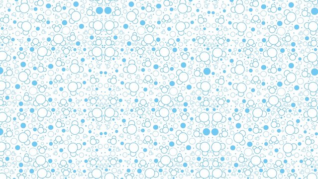 Water molecules forming a pattern on white background, scientific motif, abstract design