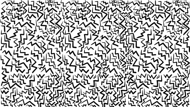 White background with zigzag right-angle lines, abstract pattern, geometric design